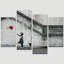 Pop Urban Street Banksy Ballon Girl Graffiti 4 pièces