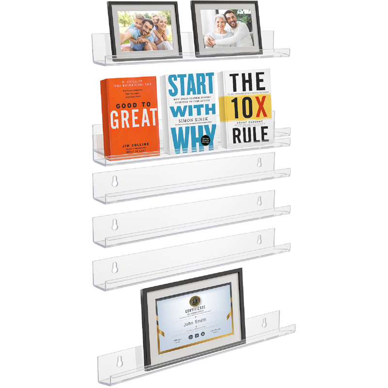 Sorbus Clear Organizer Shelf 6 Pack