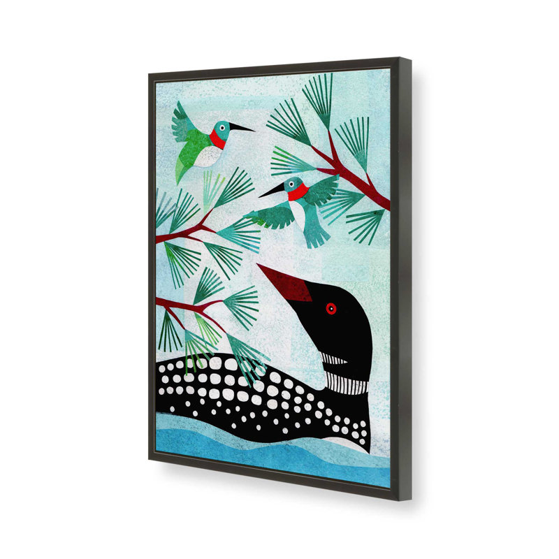 «Wilderness Collage douzième» par Kim Conway, reproduction d'art, H 18 po x l 12 po, Black