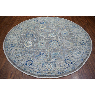 Transitional One-of-a-Kind Rectangle 8'1" X 8'2" Hand Knotted Area Rug