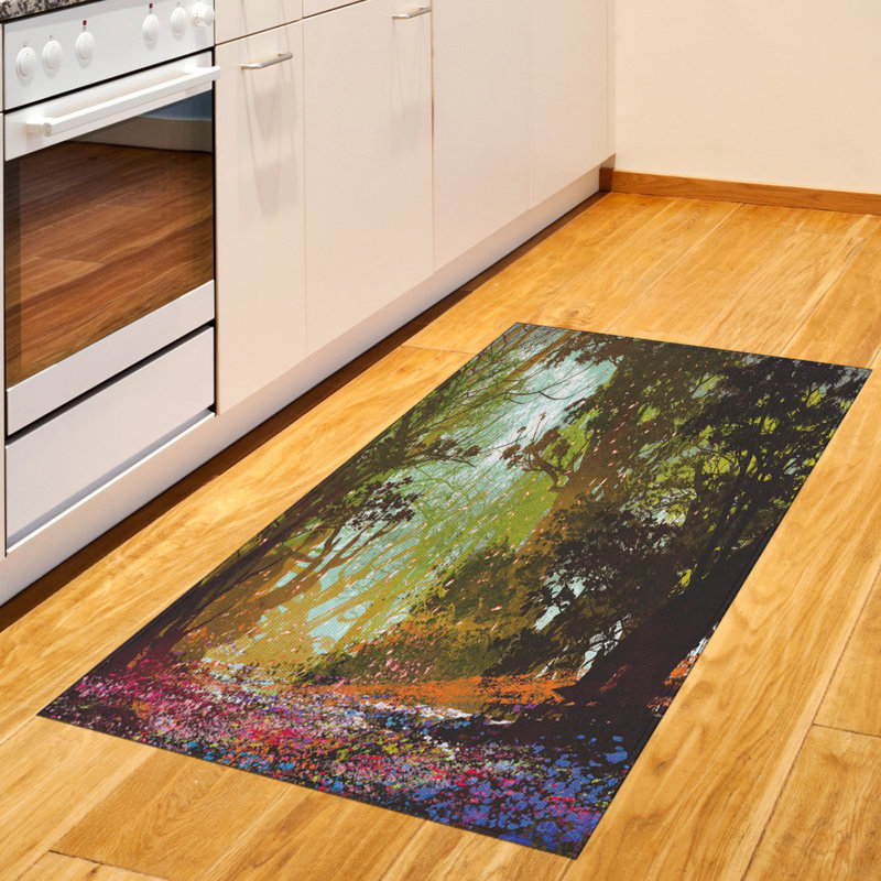 Tapis décoratif en fibres à haute densité Fantasy, Rectangle 2 pi 7 po x 5 pi