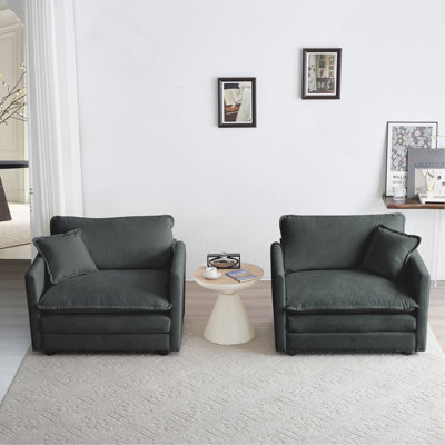 Ensemble de 2 chaises d'appoint