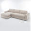 Essex 2-Piece 118" Upholstered Sectional-68934101-68934100