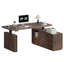 Bureau debout électrique à hauteur ajustable, bureau d'ordinateur en L avec 3 tiroirs et contrôleur de mémoire pour la maison et le bureau-133229277-133229279