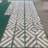 12*12 Waterjet marble,White Grey 2 color, natural marble, for floor and wall,polished marble tile, natural stone, 1 box 8 pcs