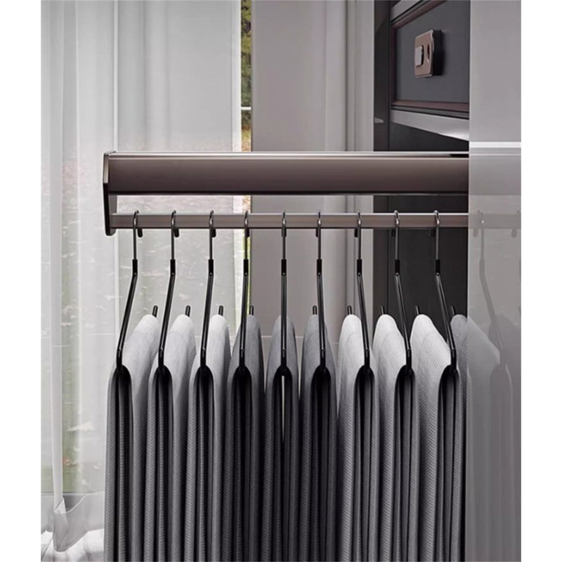 Porte-pantalons extensible avec glissière, H 3,42 po x l 2 po x P 16 po