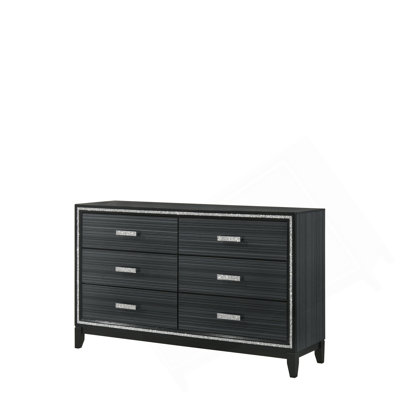 Haiden Weathered Black Finish Dresser
