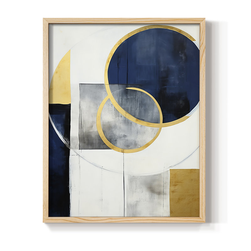 ABSTRACT Series DXLVI Framed Print - Solid Wood, 11" H x 9" W