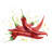 Red Hot Peppers - Green Still Life Framed Canvas Art
