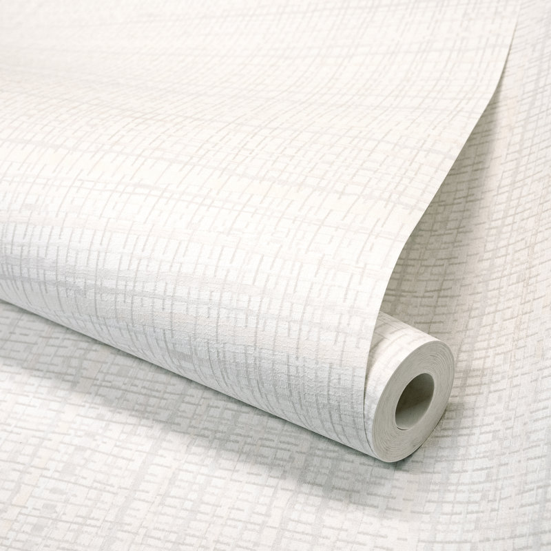 Salt Fondo Wild Grass Effect Wallpaper Roll, White