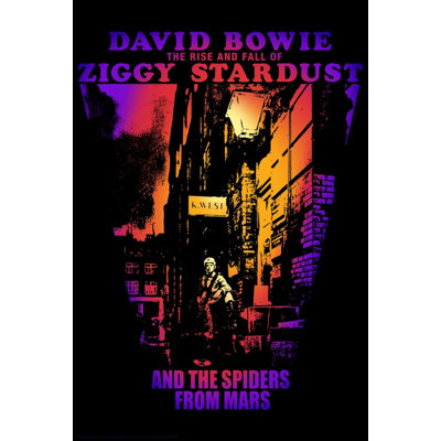  Officiellement sous licence de la collection Bd - Ziggy Stardust, David Bowie, affiche d'art 24 x 36 po - reproduction décorative - papier affiche