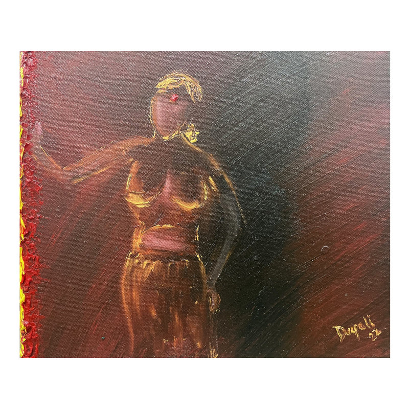Trouver la lumière dans le noir | Peinture par Deepali Bhanushali | Huile sur toile
