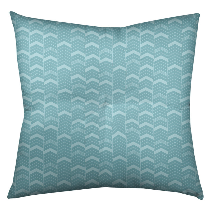 Coussin Rhonda, 26 po x 26 po, Bleu sarcelle turquoise