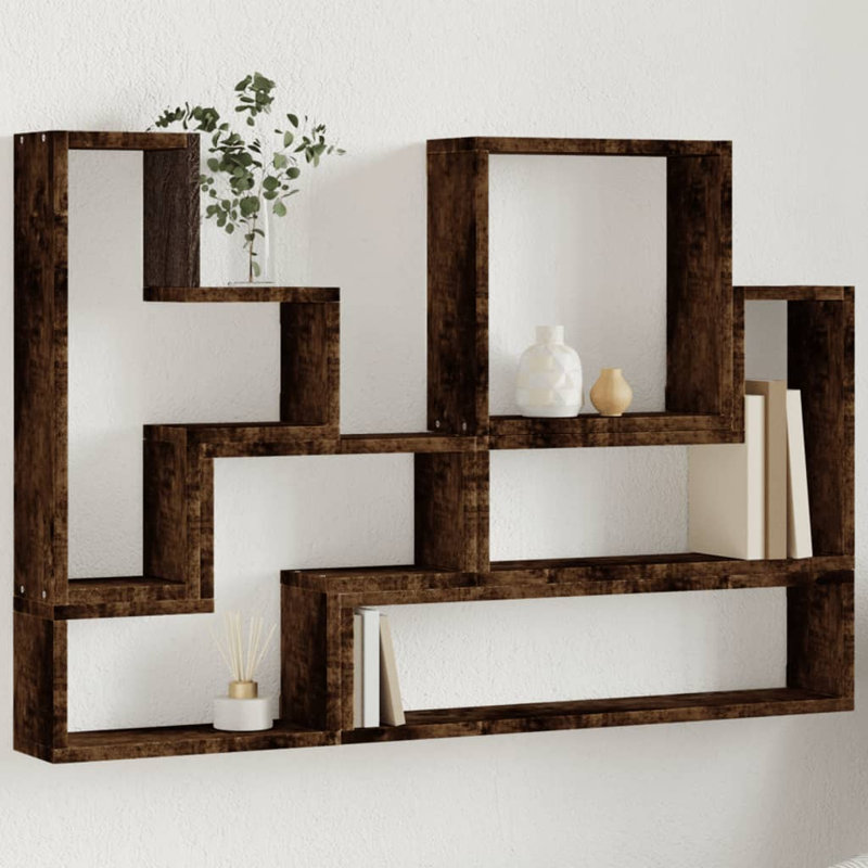 Roddney Floating Shelf, Smoked Oak