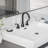 Matte Black Widespread 8 Inch Bathroom Faucets,2 Handle 3 Hole Bathroom Sink Faucet With Pop-Up Drain And Water Supply Lines-118808244