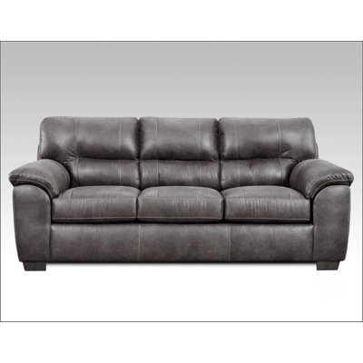 Contemporary Fabric Pillow-Top Arm Sofa