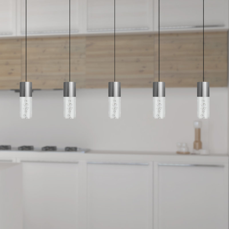 Andromedae 5 - Light Kitchen Island Pendant, Nickel