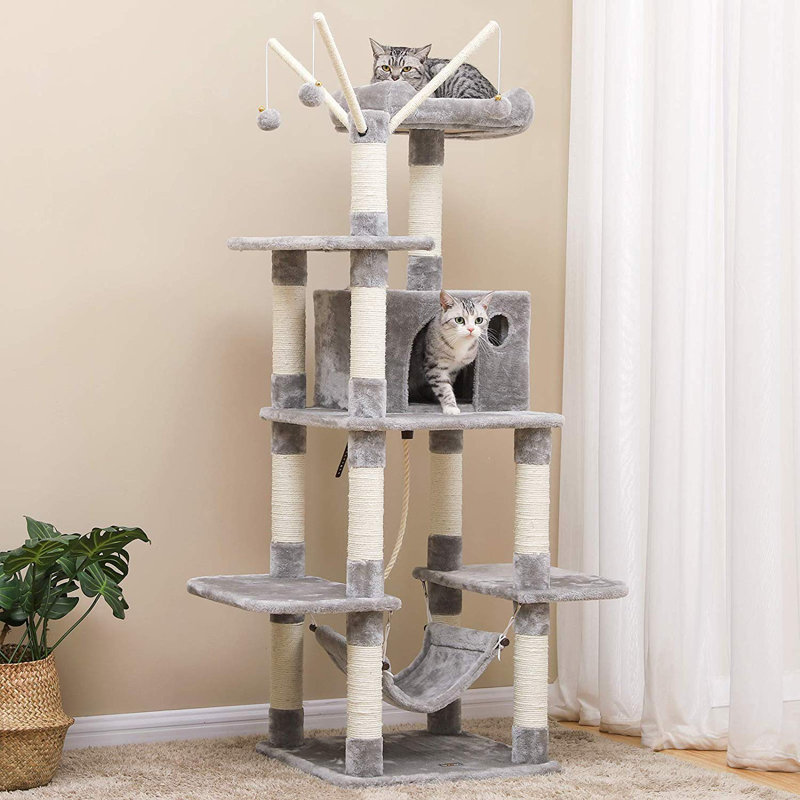 Ballina 154cm H Cat Tree, Light Grey