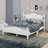  Wood Platform Bed Frame,Retro Style Platform Bed With Wooden Slat Support (Bed)-747759290-747759271