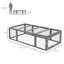 Grand refuge pour lapin en bois PawHut-115296844