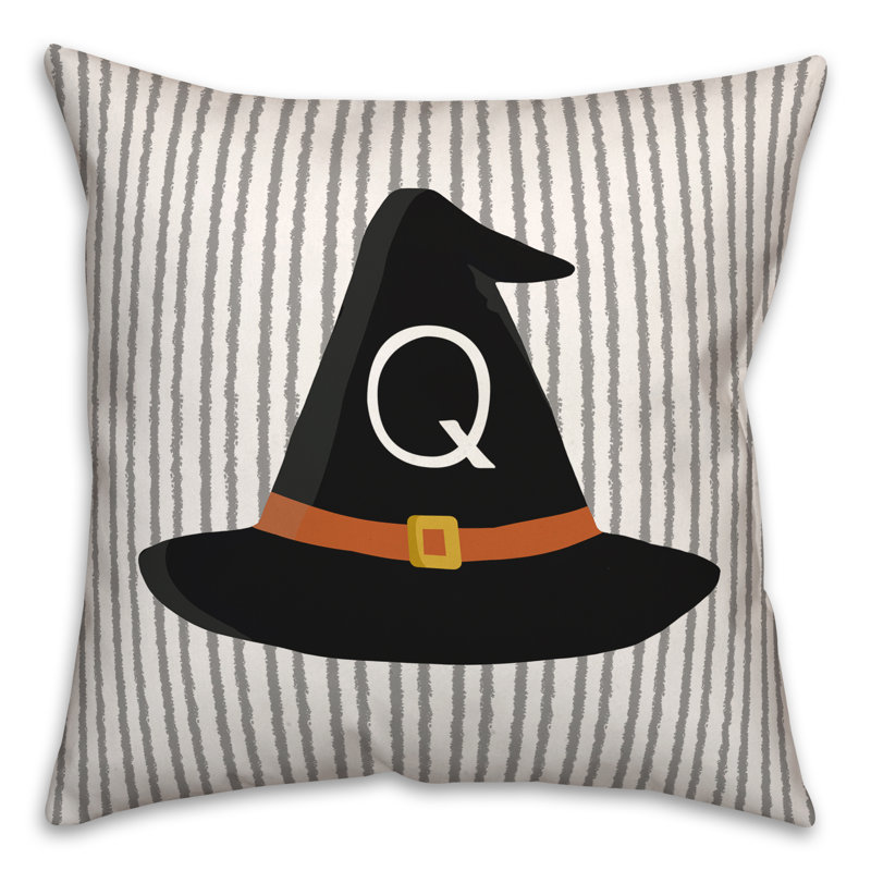 Reversible Throw Pillow, Q