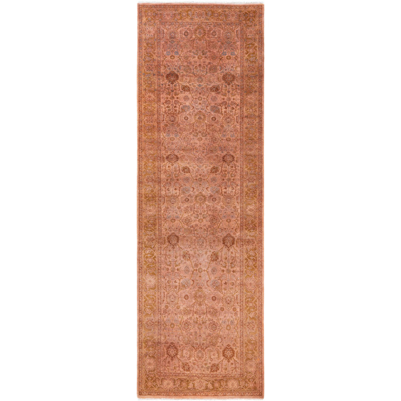 Tapis de couloir unique en laine 3 pi 3 po x 10 pi 1 po Huckaby