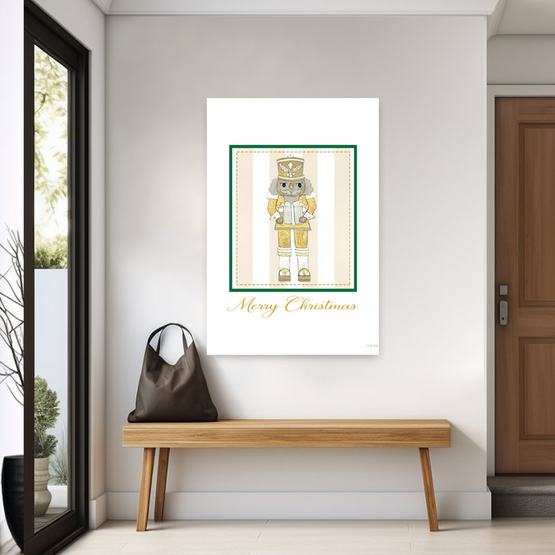 Merry Christmas Nutcracker 1 Piece Wrapped Canvas Wall Art, 152.4cm H x 101.6cm W