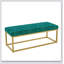 Banc de rangement Mid-Century moderne avec structure en acier et cuir synthétique, idéal pour le vestibule et le salon, pouvant supporter jusqu'à 600 lb.