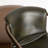 Kokou Leather Dining Chair In Emerald Green