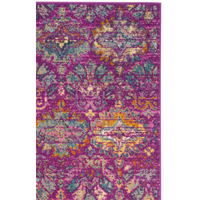 Tapis fuchsia / bleu Christa