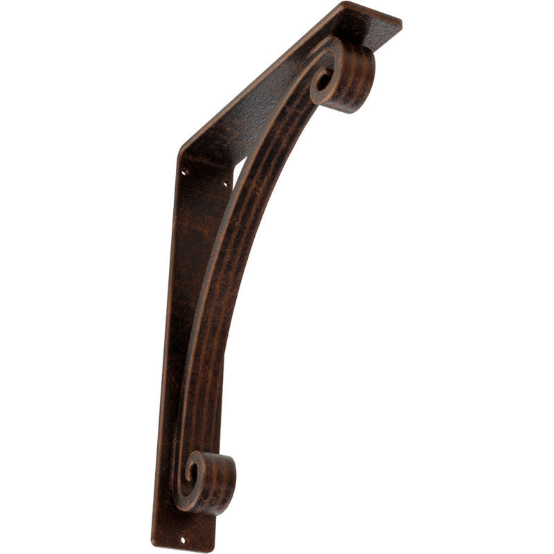 Support en fer forgé Legacy, Cuivre antique, H 12 po x l 2 po x P 10 po