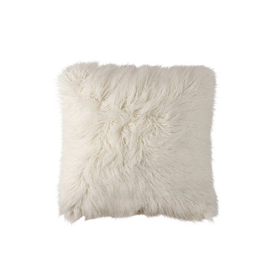 Faux Fur Square Pillow Cover & Insert