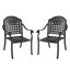 Ensemble de chaises de patio 2 pièces avec coussins