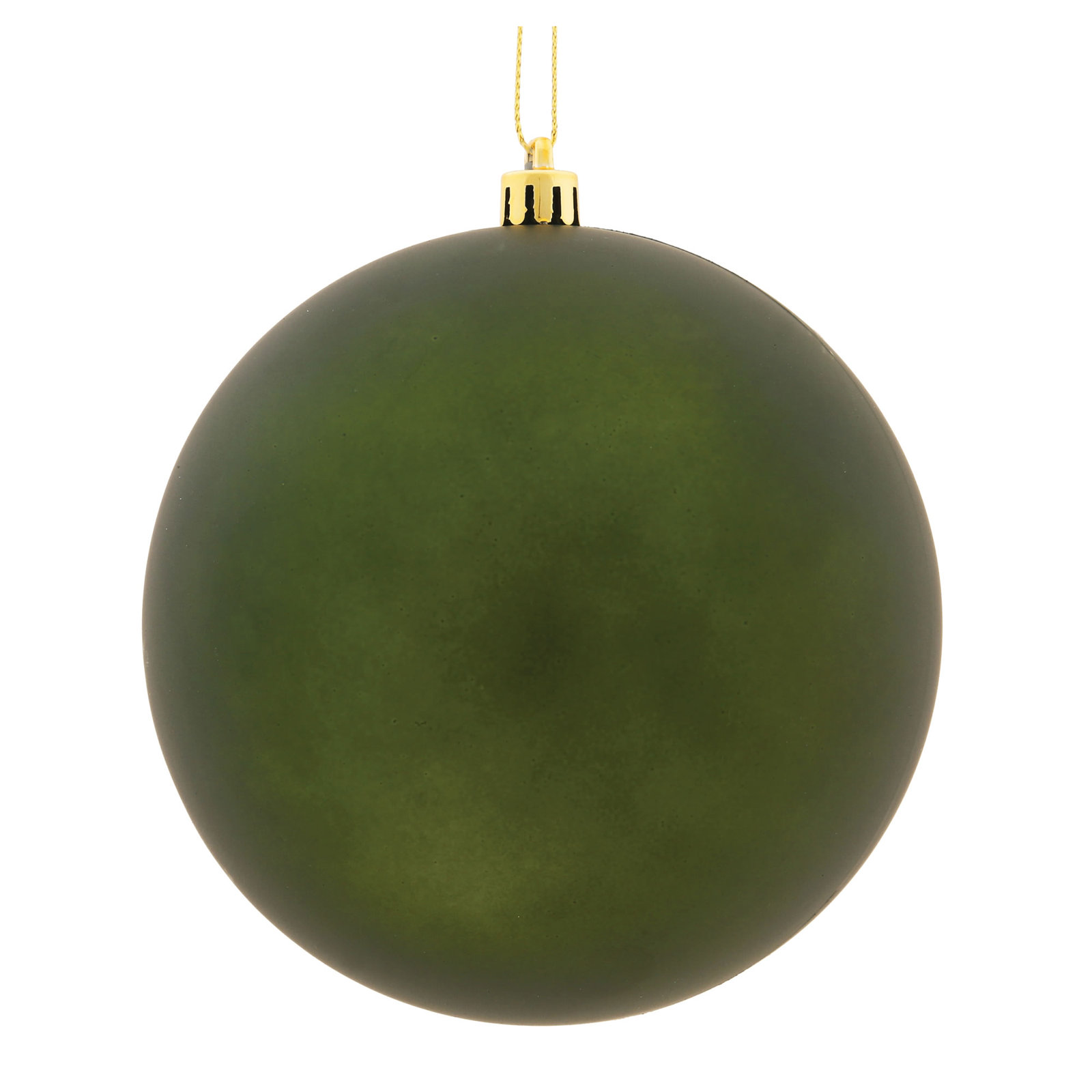 Holiday Décor Ball Ornament, Moss Green Matte, 2.75" H x 2.75" W x 2.75" D