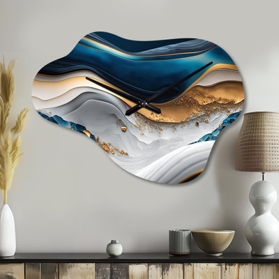 Horloge murale abstraite Brode