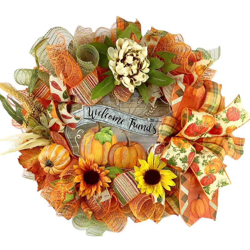 Handcrafted Faux 18'' Wreath