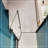 1 3/8" Adjustment,Universal Pivot Shower Door, With 1/4" Tempered Glass Finish-109554020