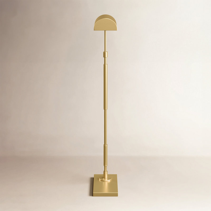 Kenyon Task Floor Lamp, Burnished Brass