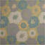 Tapis d'intérieur / extérieur à motif floral vert / jaune / gris / bleu sarcelle Bertran-19767191
