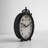 Meyonne Analog Quartz Movement / Crystal Tabletop Clock in Rustic Black