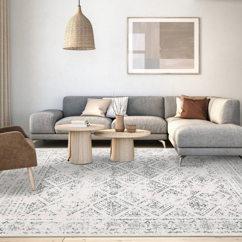 Tapis Lerhonda avec envers antidérapant, Rectangle 6 pi x 9 pi