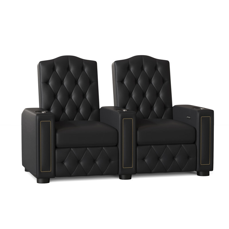 Siège de cinéma Regal HR Series 65,25 de large avec porte-gobelet, Minuit classique