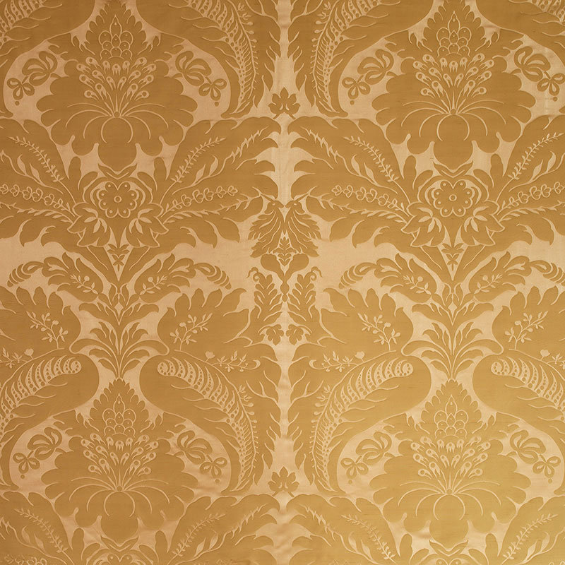 Bennet Silk Damask Fabric, Rose Quartz