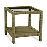 Pine Isle Glass End Table