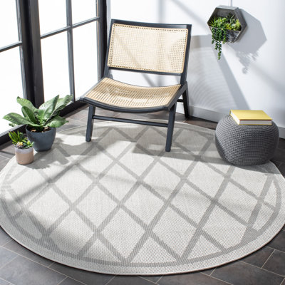 Tapis d'intérieur / extérieur à motif géométrique lavable à la machine Abadou