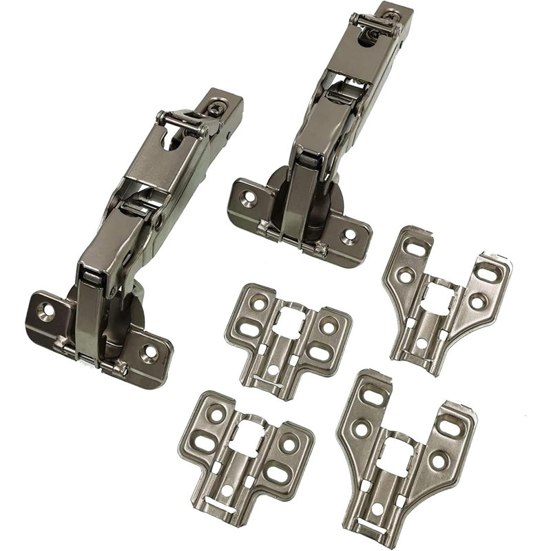 Lasy Susan - Ensemble de charnières de porte d'angle pour armoire à charnières (ensemble de 165 degrés 1 paire + ensemble de 135 degrés 1 paire)