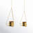 Nika 2 Piece Metal Hanging Planter Set