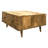 Hand-crafted Sunburst Coffee Table With Storage