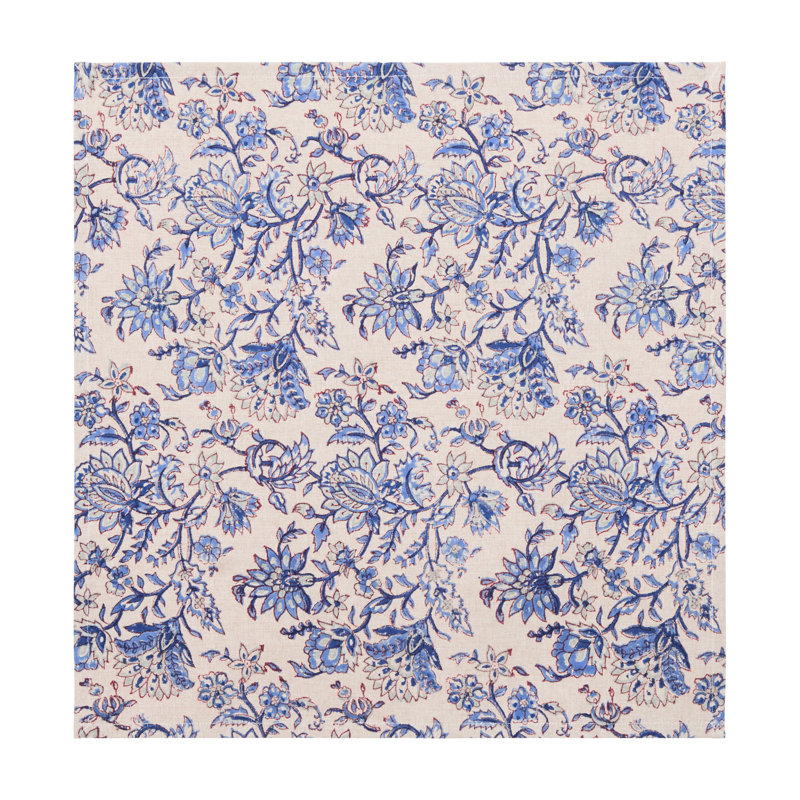 Jardin Secret Napkins, Beige, Blue
