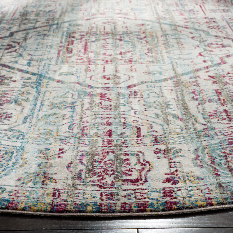 Bruckmann Performance Oriental Rug, Round 6'5"
